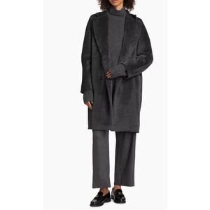 NWOT 'SMax Mara Roseto Double-Breasted Wool/alpaca women's Coat navy size 4